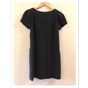 NEW Gap Black Short Tulip Sleeve Shift Dress 2